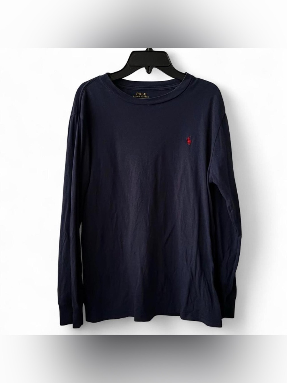 Polo by Ralph Lauren Navy Long-Sleeve Crewneck Shirt